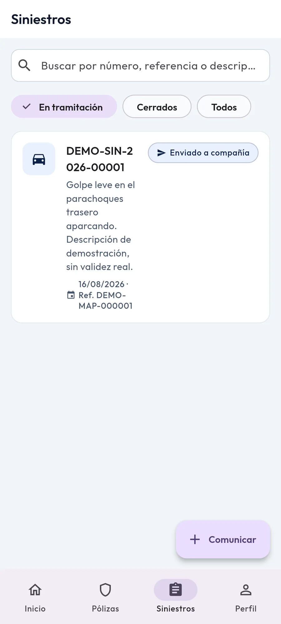Tramitación de un siniestro paso a paso